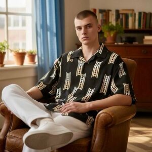 Gochu Hawaiian Vintage Shirt Button Up Mens Medium NEW